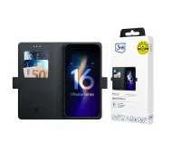 3mk Wallet Case do iPhone 16 Czarny