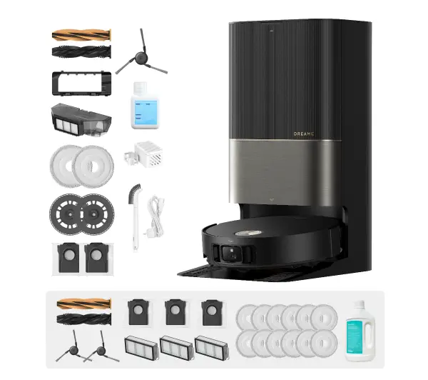 Dreame X50 Ultra Complete Funkcja mopowania Stacja oczyszczająca Tworzenie mapy pomieszczenia Czarny