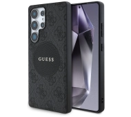 Guess 4G Round Patch Classic Logo MagSafe do Galaxy S25 Ultra Czarny