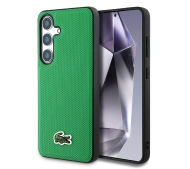 Lacoste Iconic Petit Pique Woven Logo MagSafe do Galaxy S25 Zielony