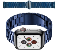 Bizon ze stali nierdzewnej Aura do Apple Watch 41/40/38mm Niebieski