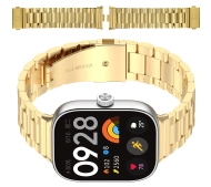 Bizon ze stali nierdzewnej Aura do Xiaomi Smart Band 9 Pro/8 Pro / Redmi Watch 5/4 Złoty