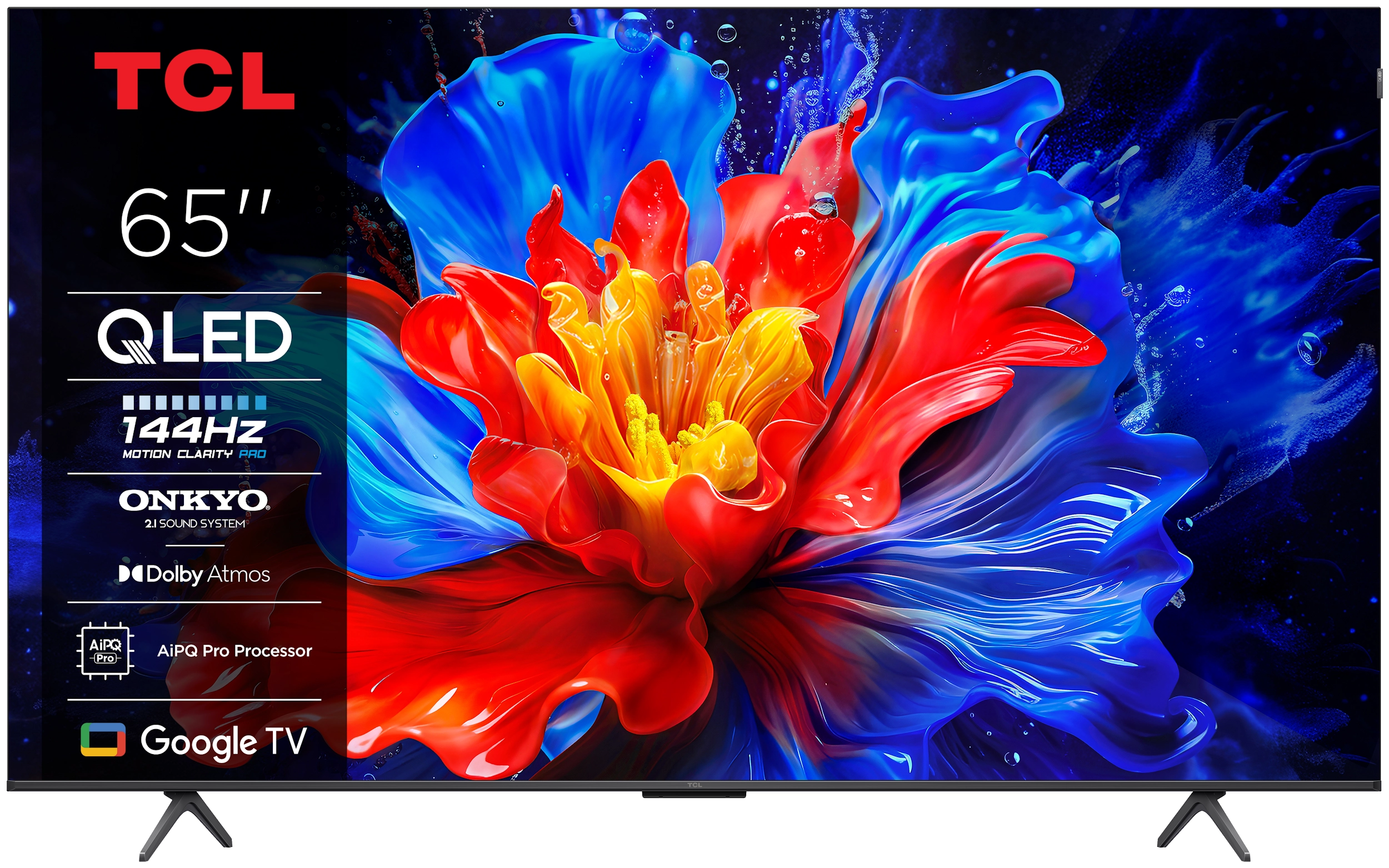 TCL 65P8K 65" QLED 4K 144Hz Google TV Dolby Vision Dolby Atmos HDMI 2.1 DVB-T2