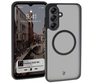 Bizon MatteO z MagSafe do Galaxy A26 5G Półprzezroczyste z czarną ramką