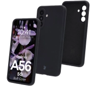 Bizon Silikonowe Soft do Galaxy A56 5G Czarny