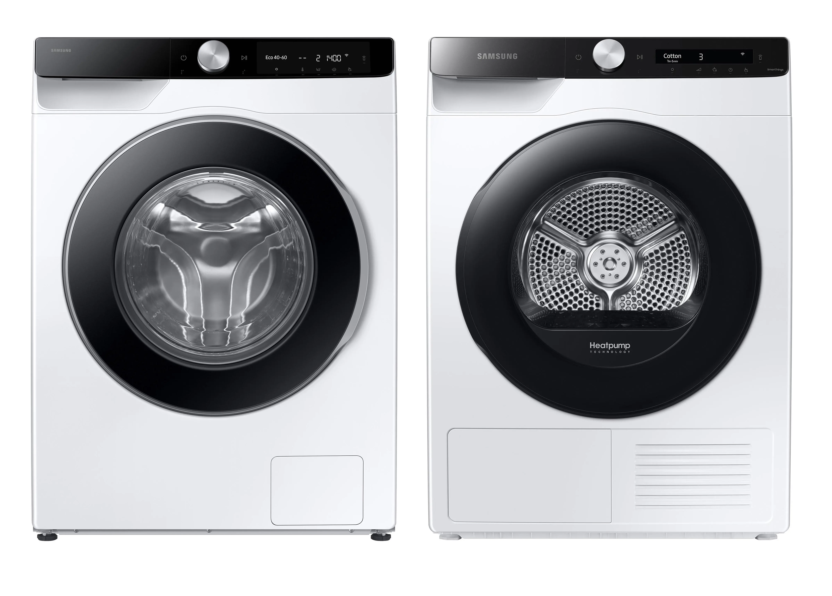 Samsung pralka WW11DG6B85LKU4 11kg 1400obr/min + suszarka DV90T5240AE Optimal Dry AI Control 60cm 9kg