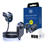 3mk Double Car Charger PD 135W