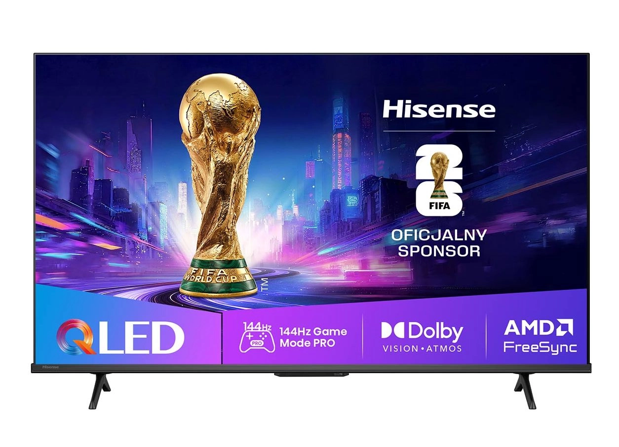 Hisense 50E7Q PRO 50" QLED 4K 144Hz Smart TV Funkcje AI Dolby Vision Dolby Atmos HDMI 2.1