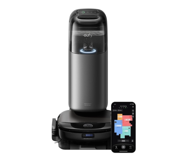 Eufy Omni S1 Pro Funkcja mopowania Stacja oczyszczająca Tworzenie mapy pomieszczenia 57dB Czarny
