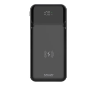 Savio BA-09 10000mAh 20W Ładowanie indukcyjne Czarny