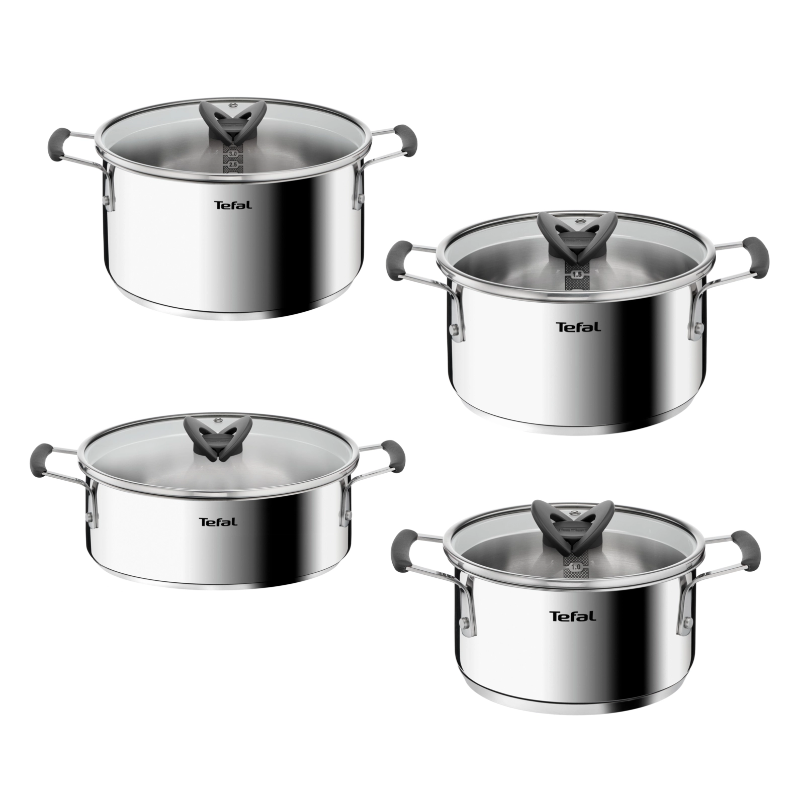 Tefal Opti Space G7378S55 Indukcja Stal nierdzewna 8 elementów