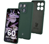 Bizon Soft do Motorola Edge 60 Fusion / Motorola Edge 60 Ciemnozielony