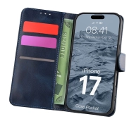 Bizon z klapką Pocket do Apple iPhone 17 Granatowy