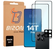 Bizon 2x szkło + szybka na aparat Edge 2 Pack do Xiaomi 14T Pro