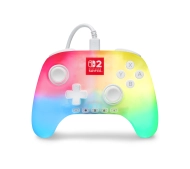 PowerA Advantage Wired Controller Lumectra White do Nintendo Switch 2 Przewodowy
