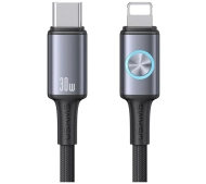 USAMS Huan Series 30W USB-C do Lightning 1,2m Czarny