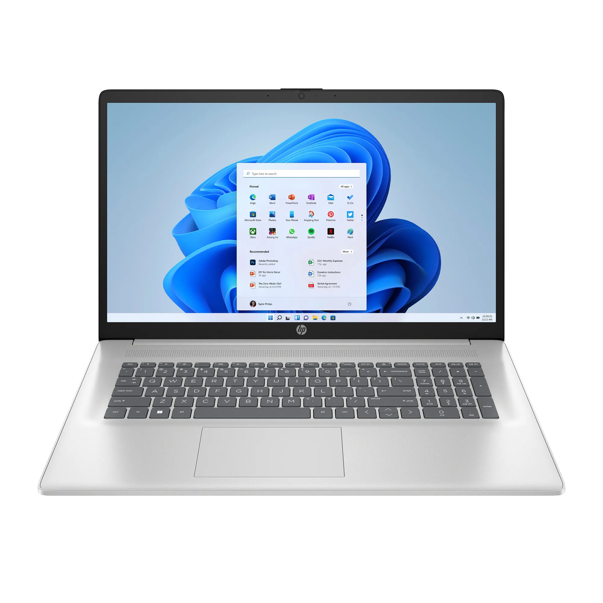HP 17-cp3216nw 17,3" R7 7730U 16GB RAM 512GB Dysk SSD Win11 Srebrny