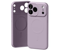 Mercury Semi-Silicone MagSafe do iPhone 17 Pro Max lawendowa szarość