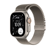 Apple Watch Ultra 3 GPS + Cellular koperta z natural tytanu Szary 49mm Bransoleta mediolańska z natural tytanu Rozmiar M