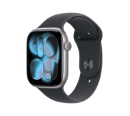 Apple Watch Series 11 GPS + Cellular 42mm z aluminium Gwiezdna szarość Pasek sportowy Czarny M/L