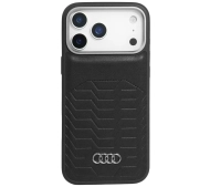AUDI Synthetic Leather MagSafe do iPhone 17 Pro Max Czarny