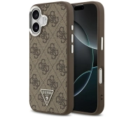Guess 4G Triangle Logo MagSafe do iPhone 17 brązowy srebrny