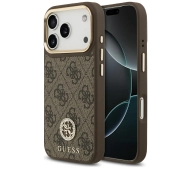 Guess 4G Strass Logo MagSafe do iPhone 17 Pro brązowy