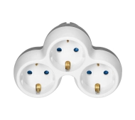 Orno OR-AE-13239(GS) (Schuko) 3 gniazda Biało-szary