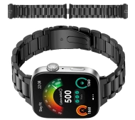 Bizon ze stali nierdzewnej do Huawei Watch Fit 4 / Huawei Watch Fit 4 Pro / Huawei Watch Fit 3 czarny