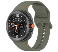 Bizon Strap Watch Silicone G do Samsung Galaxy Watch 8 40 mm / 44 mm / Galaxy Watch 8 Classic 46 mm ciemnozielony