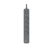 Tracer TRALIS47026 Power Line+ Mobile Ready 4 Gniazda 1x USB-A, 1x USB-C 1,5m Grafitowy