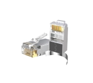 Unitek OT1093ATP01 wtyk modularny Pass-Through RJ45 Cat.7 50 szt. Przezroczysty