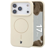 Bizon Silikonowe Soft  z MagSafe do Apple iPhone 17 Pro Ecru