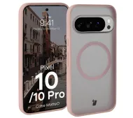Bizon MatteO do Vivo X300 Pro Półprzezroczyste z różową ramką