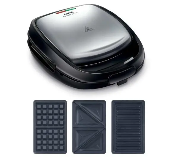 Tefal Snack Time 3w1 SW342D38 Trójkąty Gofry Panini 700W
