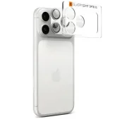 Spigen ochrona na obiektyw aparatu Glas.Tr Camera EZ FIT Optik Pro XL do iPhone 17 Pro Srebrny