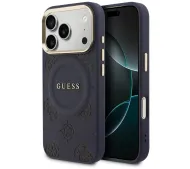 Guess Peony Hot Stamp MagSafe do iPhone 17 Pro Max Niebieski