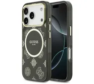 Guess IML Peony Dot MagSafe do iPhone 17 Pro Czarny