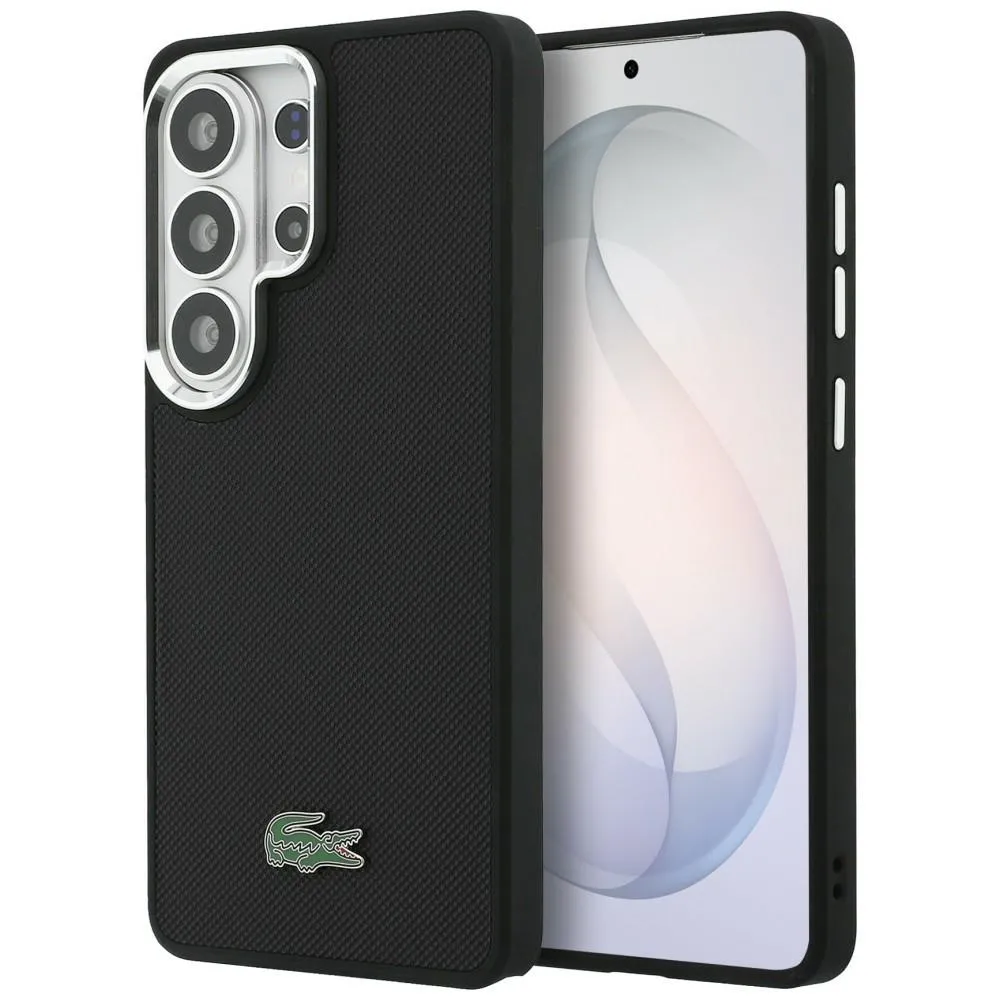 Lacoste Full Wrap Petit Pique MagSafe do Galaxy S26 Ultra Czarny