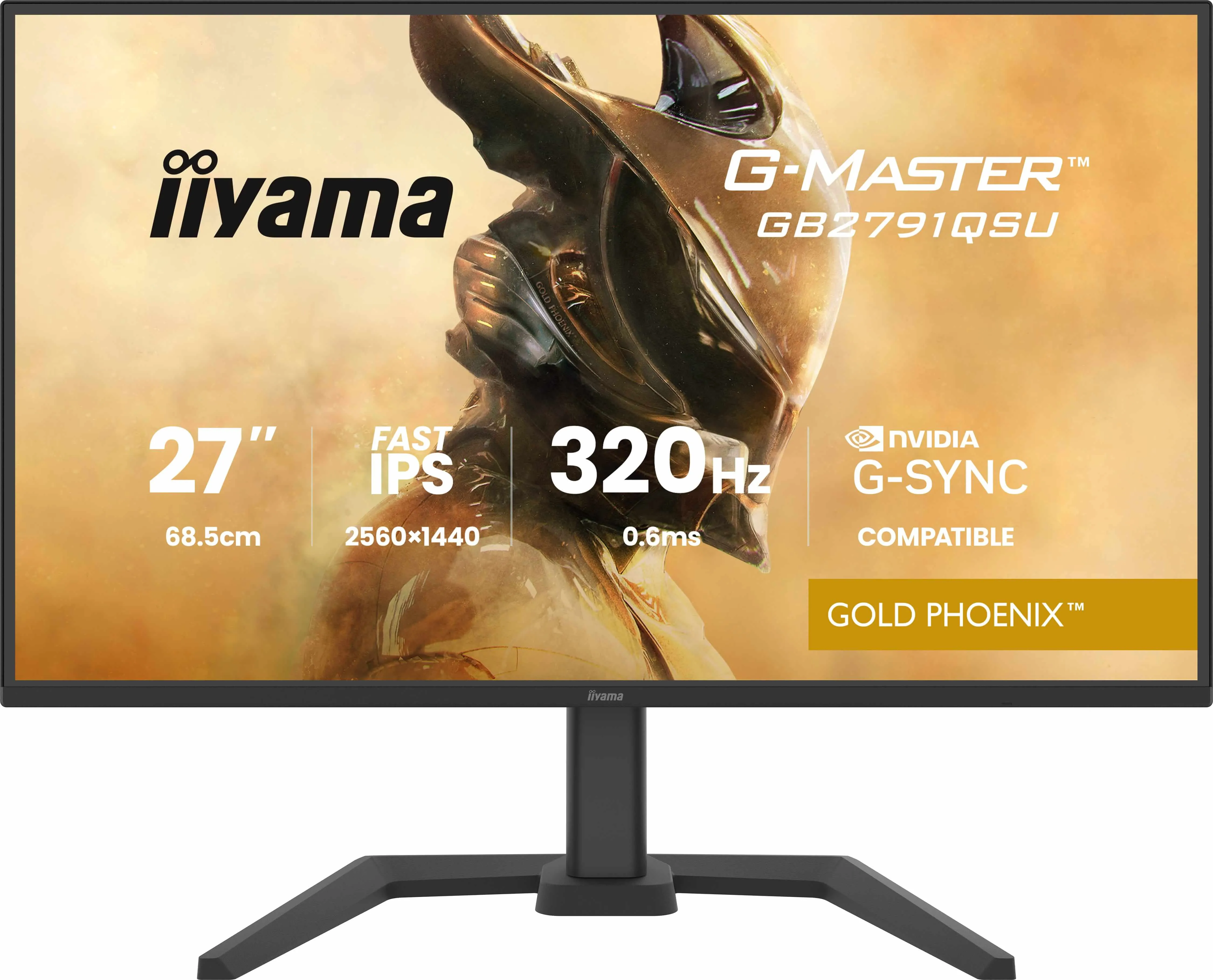 iiyama G-Master Gold Phoenix GB2791QSU-B1 27" 2K Fast IPS 320Hz 0,6ms MPRT Gamingowy