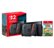 Nintendo Switch 2 Joy-Con Czarny + Animal Crossing New Horizons NS2 Edition
