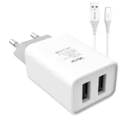 Vayox VA0052C 2x USB 2.1A + kabel USB-C 1m