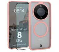 Bizon MatteO Pack do Honor Magic8 Lite Jasnoróżowy