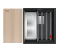 Franke Kanon KNG PRO 110-37 Granitowy Czarny mat