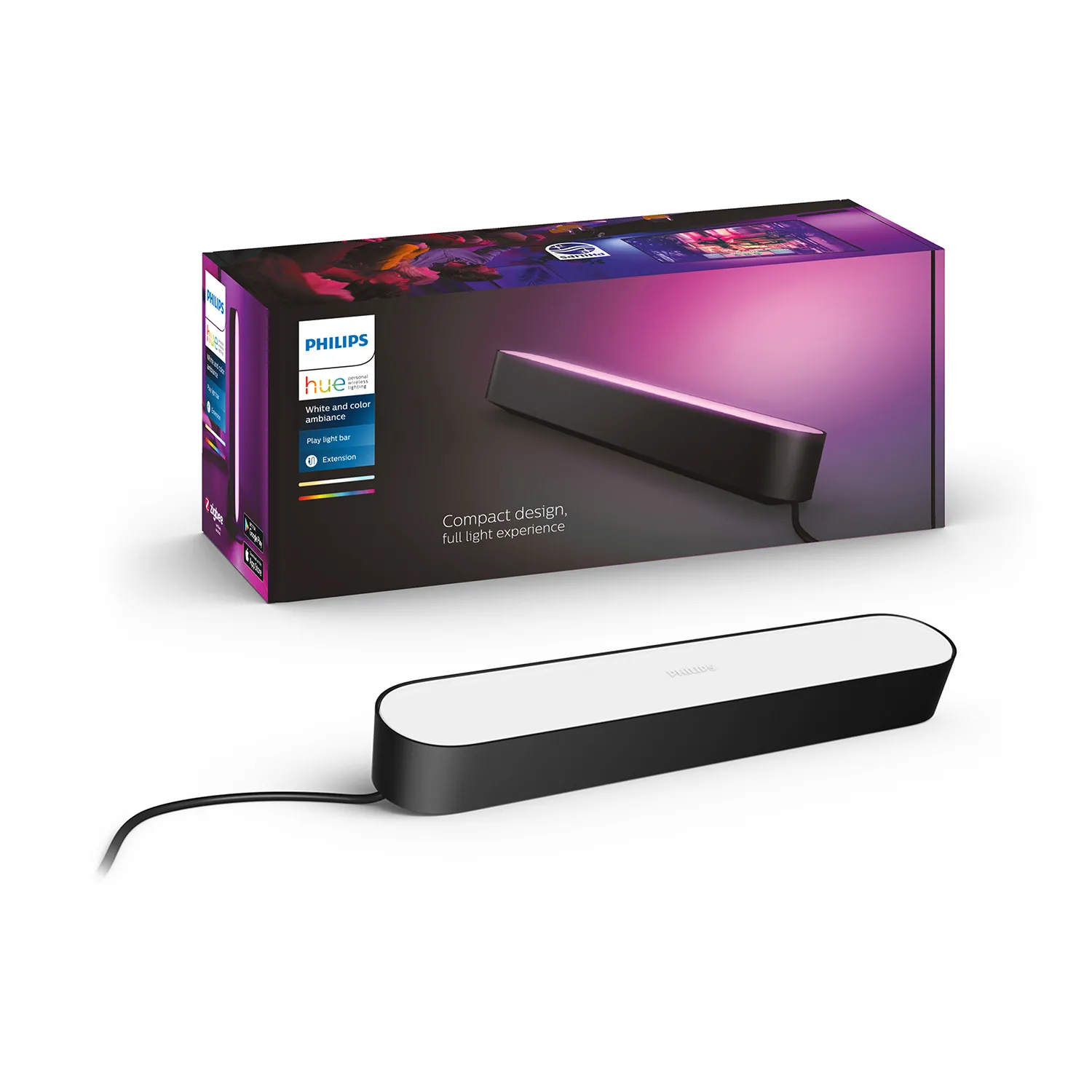 Philips Hue White and Colour Ambiance Play rozszerzenie Czarny