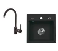 Deante Zorba ZQZ A2103 Grafitowy + bateria Nemezja Grafitowy