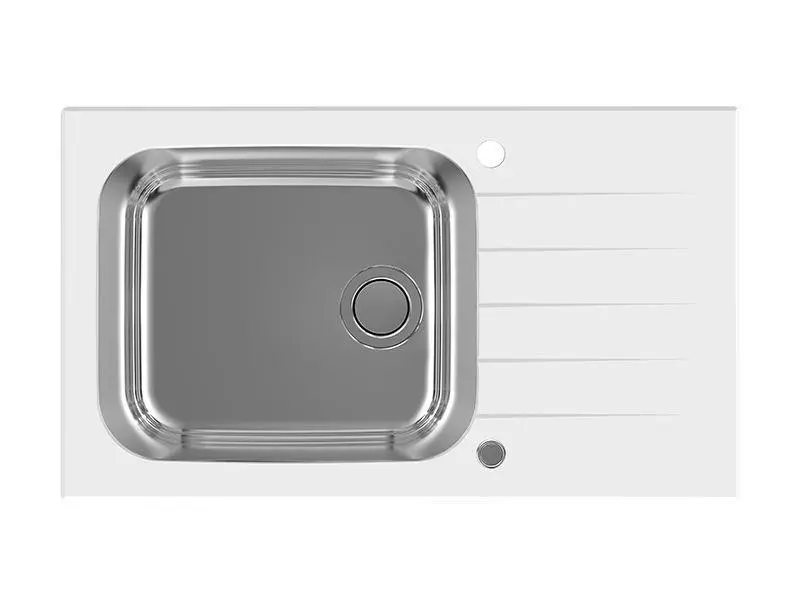 Alveus Glassix Up 40 1123644 Stalowy Biały