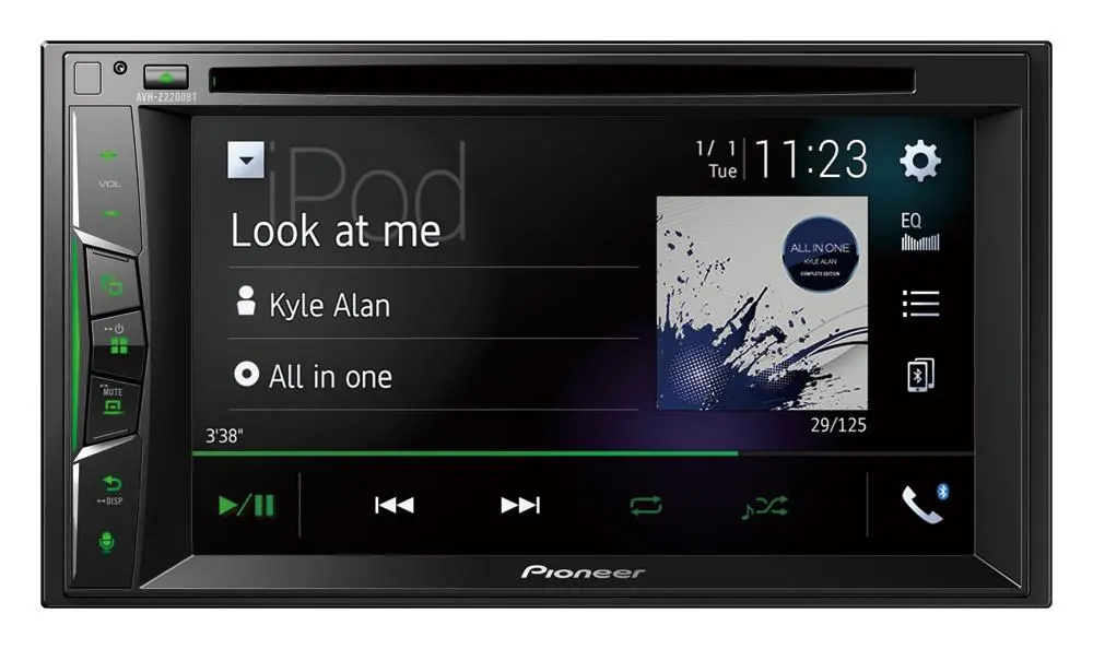 Pioneer AVH-Z2200BT z DVD/CD/USB 6,2" 4x50W Bluetooth