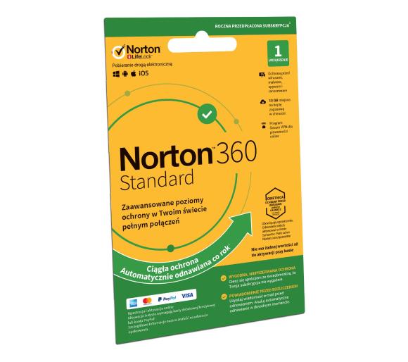 kod ESD Norton Subskrypcja Norton 360 Standard 10GB (1 urządzenie / 1 rok)