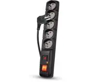 Acar F5 PRO 5 gniazd 5m Czarny